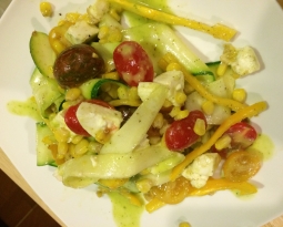 Squash Salad w/ Basil Vinaigrette