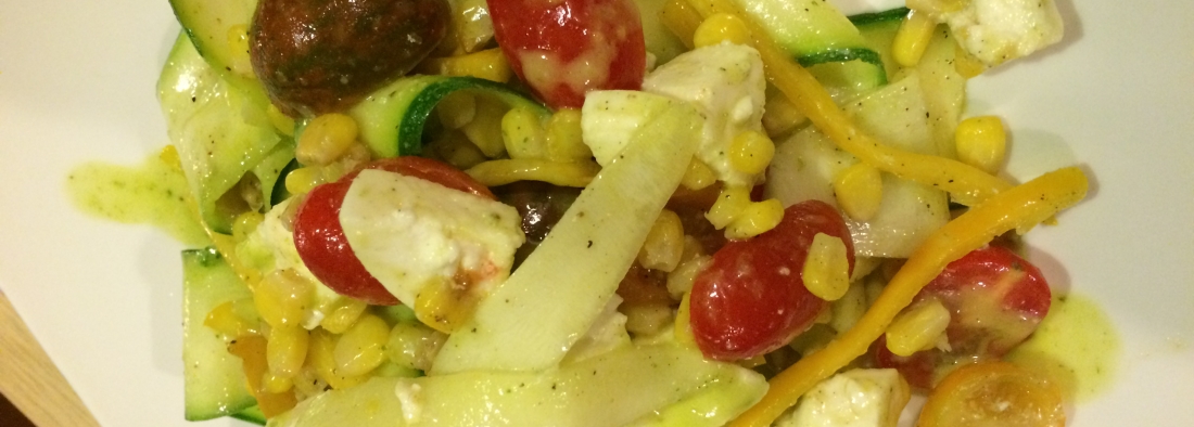 Squash Salad w/ Basil Vinaigrette
