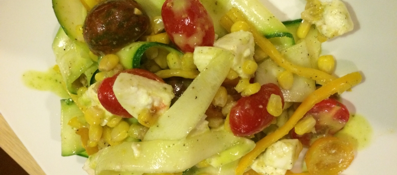 Squash Salad w/ Basil Vinaigrette